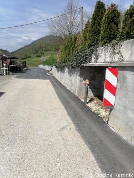 Ureditev odvodnjavanja in na novo asfaltirani del cestišča (4)